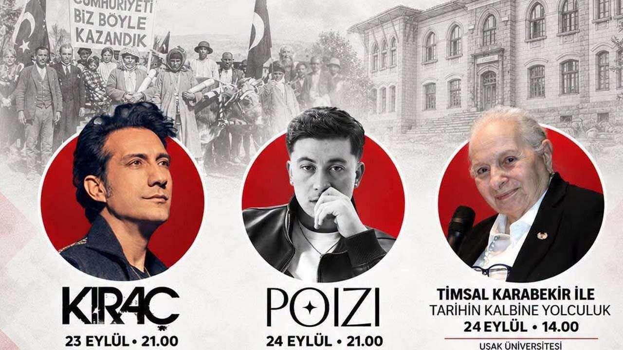 Uşak’ta Gençlere Özel Etkinlik: Kıraç, Poizi ve Timsal Karabekir Geliyor