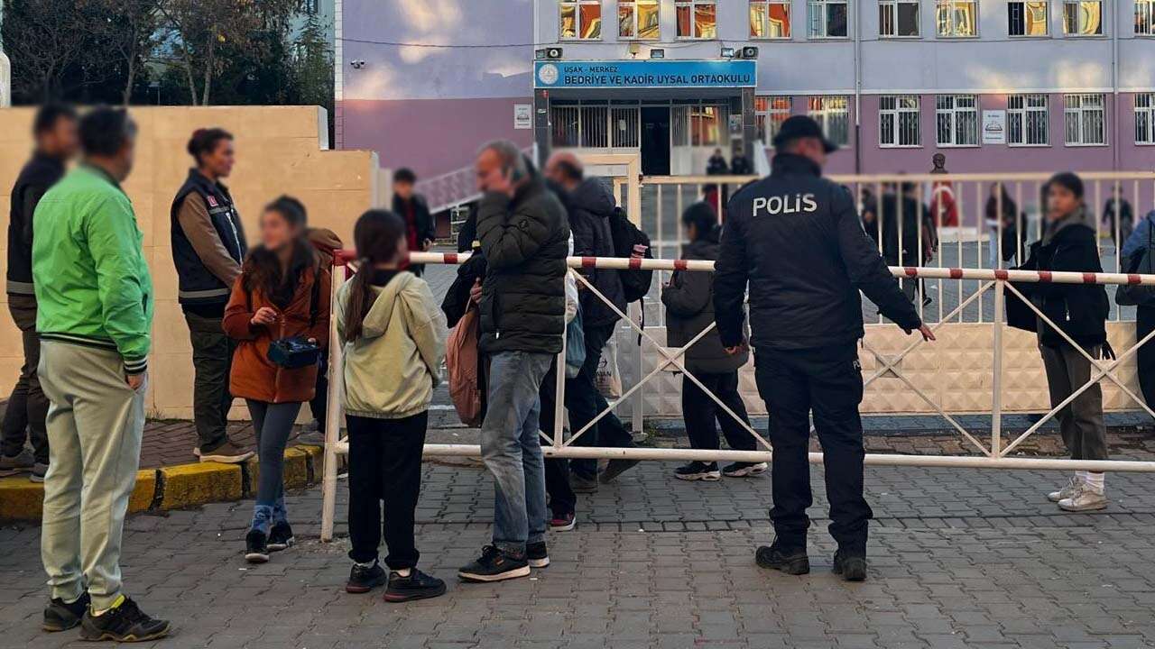 Uşak’ta okul çevrelerine denetim