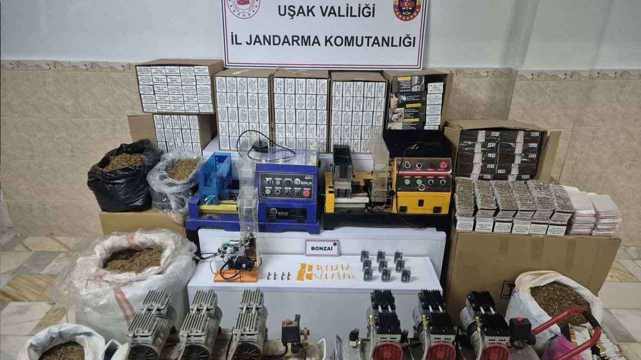 Uşak'ta bir eve kaçakçılık operasyonu: 1 tutuklu