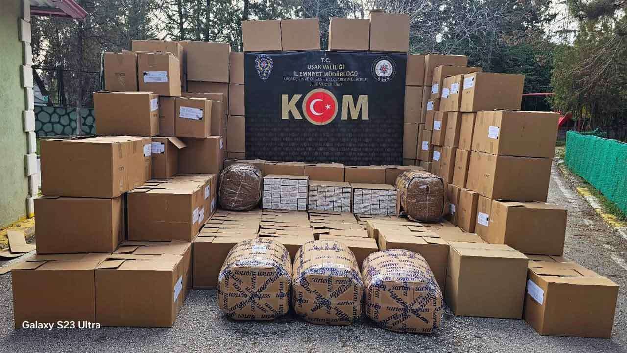 Kaçak Tütüne Geçit Yok: Uşak’ta İki Operasyonda Büyük Vurgun