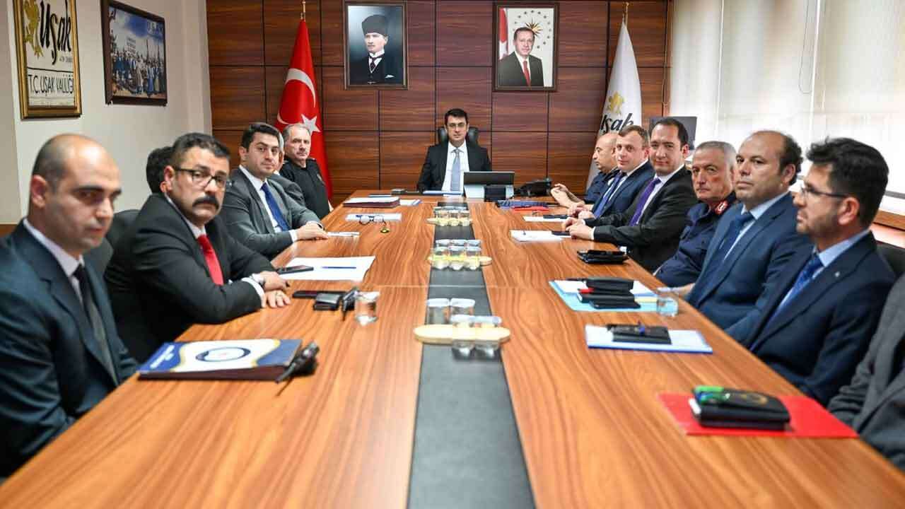 Uşak’ta Güvenlik, Asayiş ve Koordinasyon Kurulu Toplantısı düzenlendi.